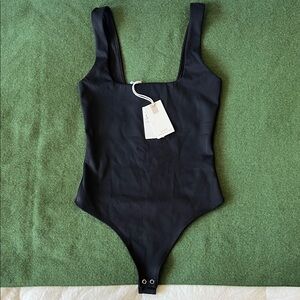 NWT Good American Black Bodysuit Size 2